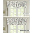 thumbnail image 1 of Plant Flower Short Window Curtain Adjustable Tie Up Valance for Living Room Kitchen Window Drapes, 1 of 6