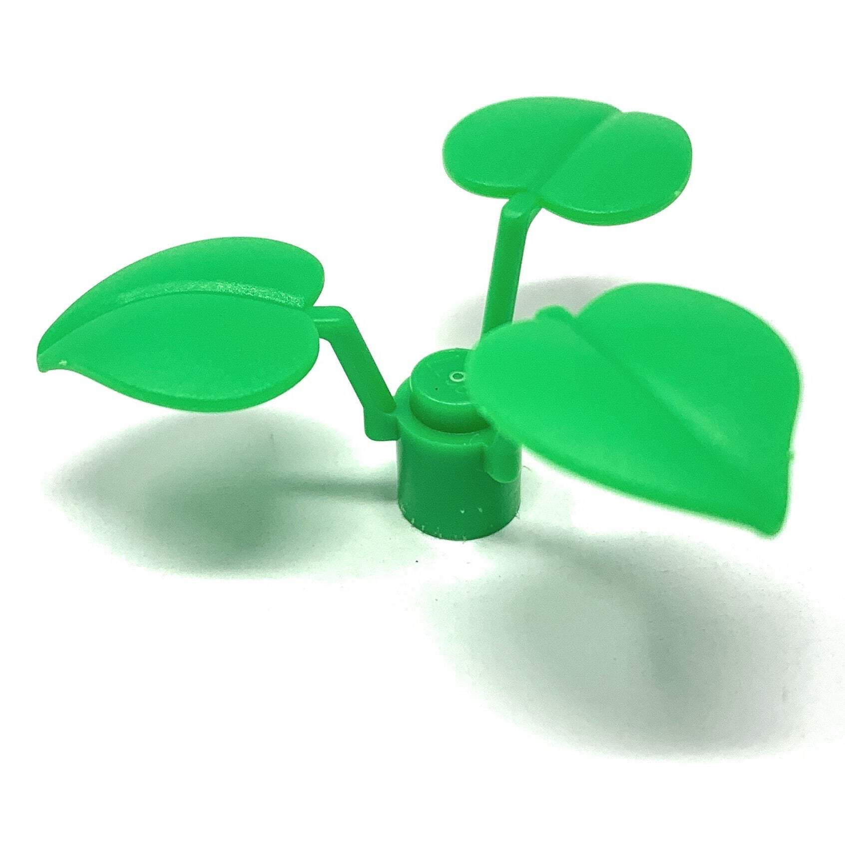 Plant Flower Stem 1 x 1 x 2 3 with 3 Large Leaves Official LEGO Part Walmart