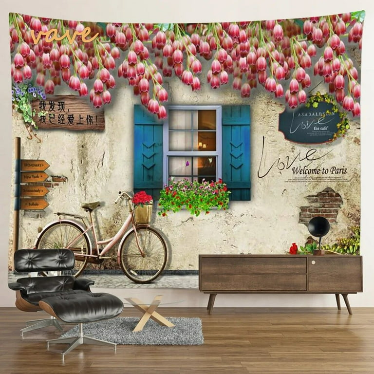 Plant Flower Tapestry Cloth Wall Hanging Boho Hippie Room Decor Aesthetic Floral Fabric Large Nordic Bedroom Decoration Walmart