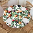 thumbnail image 1 of Plant Flowers Round Fitted Tablecloth Leaf Florl Birds Elastic Edged Waterproof Table Cloth Dining Table Decorations Accessorie, 1 of 7