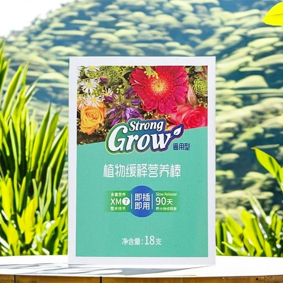 Plant Food Sticks 18 Pack All Purpose Slow Release Fertilizer for Potted Plants Feeds 2 Months