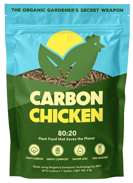 Carbon Chicken Organic All-Purpose Pelleted Slow-Release Soil Amendment, 4 lb Bag with Biochar and Manure Blend