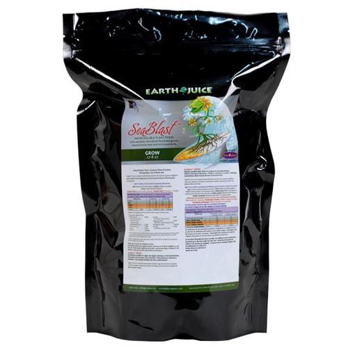 Plant Food with seaweed Earth Juice SeaBlast Grow Fertilizer 17-8-17 (5 lbs)