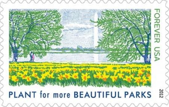 Plant For A More Beautiful Parks Canvas Art - US POSTAL SERVICE (12 x 18)