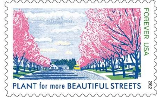 Plant For A More Beautiful Streets Canvas Art - US POSTAL SERVICE (12 x 18)