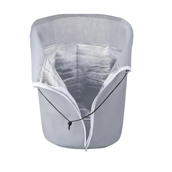 Plant Freeze Protection Covers - 3 Pack Breathable Frost Cloth - Reusable Shrub Jacket for Winter Cold Weather ( Gray/L )