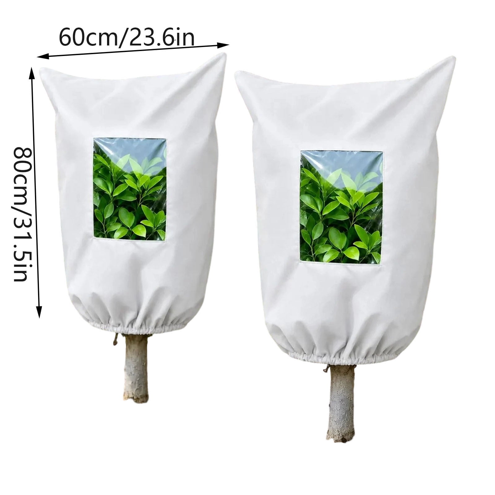 Vegetable Protector Plant Frost Protection Cover with Breathable Reusable Material, Zipper ...
