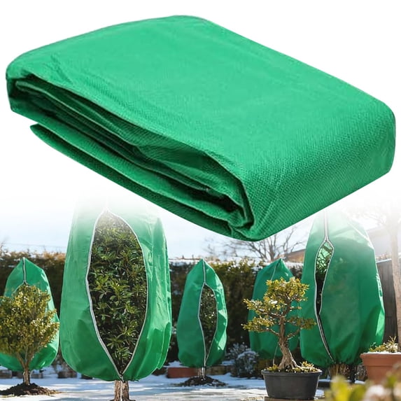 Plant Frost Protection Covers – Sizes 23.6x31.5Inches Plant Covers Freeze Protection – Reusable Breathable Freeze Blankets with Drawstring for Winter Plant, Tree, Shrub, and Garden Protection