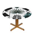 thumbnail image 1 of Plant Geometry Round Fitted Tablecloths Table Covers Wipeable Waterproof Elastic for Kitchen Dinning Parties Wedding Picnic Medium Fits 45-50 Inch Table Size, 1 of 5