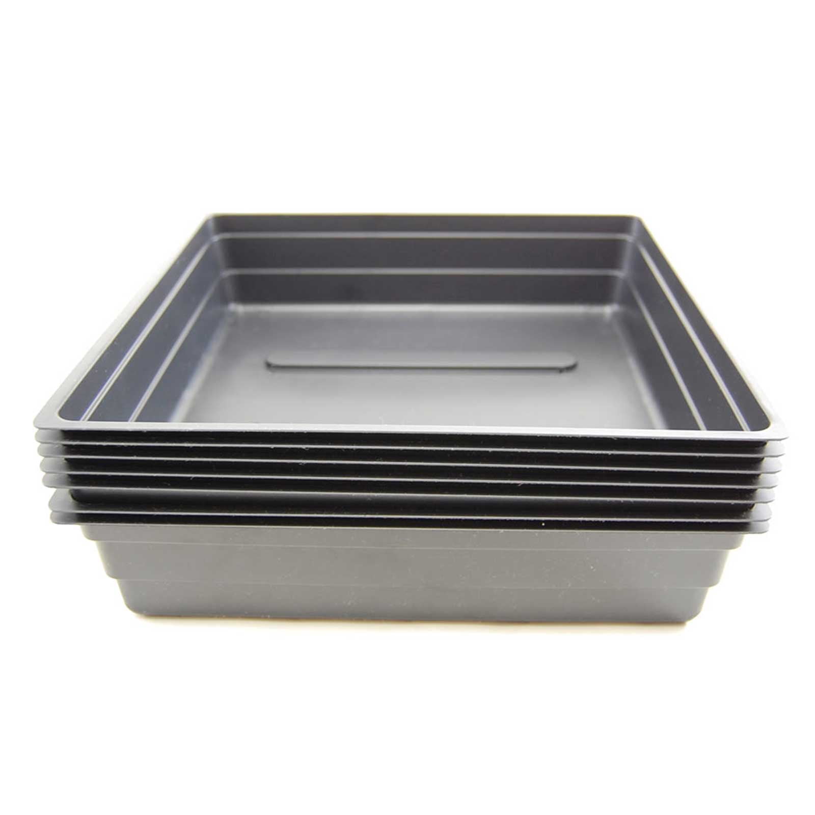Living Whole Foods 10" x 10" Plant Germination Trays with No Drain Holes (10 Pack)