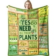 thumbnail image 1 of Plant Gifts for Plant Lovers Blankets 50"x60", Mothers Day Garden Gifts for Mom, Plant Lover Gifts for Women, Plant Lady/Mom Gifts for Women, Plant Themed Gifts, Unique Gifts for Plant Lovers, 1 of 6