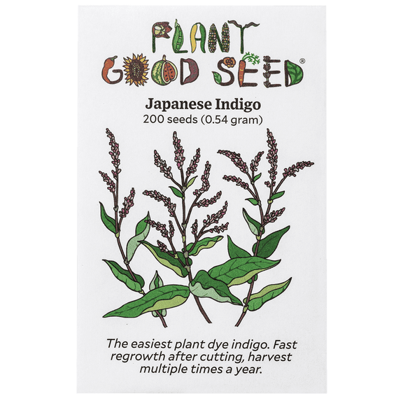 Plant Good Seed Japanese Indigo Seeds for Planting: 200 Seed Packet, Full Sun Perennial, Blue Plant Dye