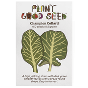 Plant Good Seed Organic Champion Collard Seeds, 150 Count, Cool Season Vegetable