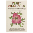 thumbnail image 1 of Plant Good Seed Purple Gleam California Poppy Seeds, Flower Seeds for Planting, 200 Seeds, 1 of 6