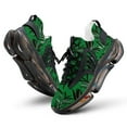 thumbnail image 1 of Plant Green Black Dress Walking Shoes for Men Woman Lightweight Tennis Fashion Elastic Sports Shoes Cushion Basketball Shoes, 1 of 7