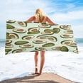 thumbnail image 1 of Plant Green Fruit Avocado Quick-drying Bath towel Microfiber Absorbent Beach Towel Home Bathroom Shower Towels, 1 of 4