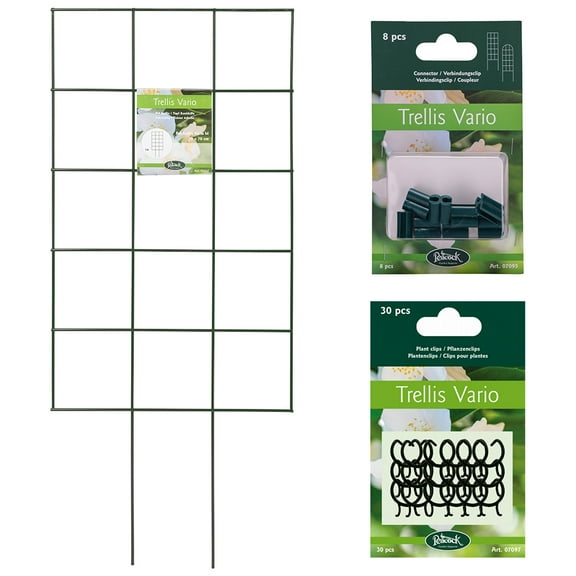 Plant Grid Trellis Kit- Medium Set of 2 with Connectors and Clips