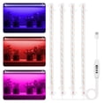 thumbnail image 1 of Plant Grow Light 4 Head, 6000K Red Blue Spectrum Grow Lamp for Indoor Plants with 3/9/12H Timer & 10 Dimmable Levels, 13 inch LED Grow Light Strips Plant Light for Green House Hydroponics Succulent, 1 of 6
