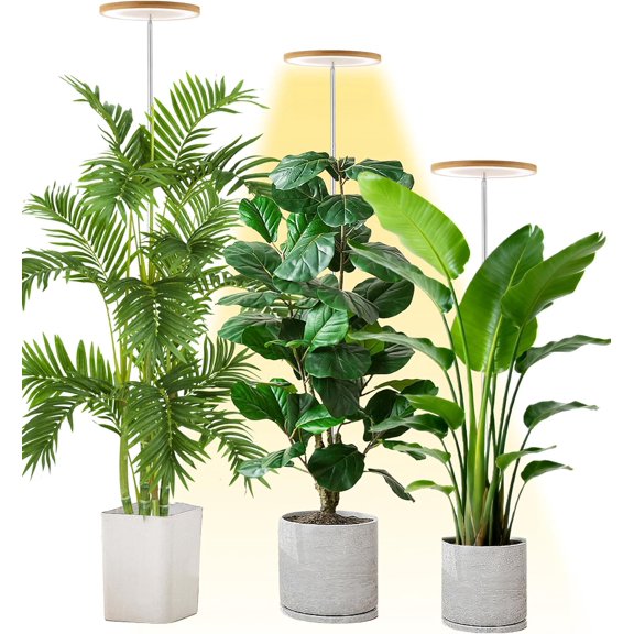 Plant Grow Light, LED Growing Light Full Spectrum for Indoor Plants,Height Adjustable, Automatic Timer, 5V Low Safe Voltage,Idea for Large Plant Light