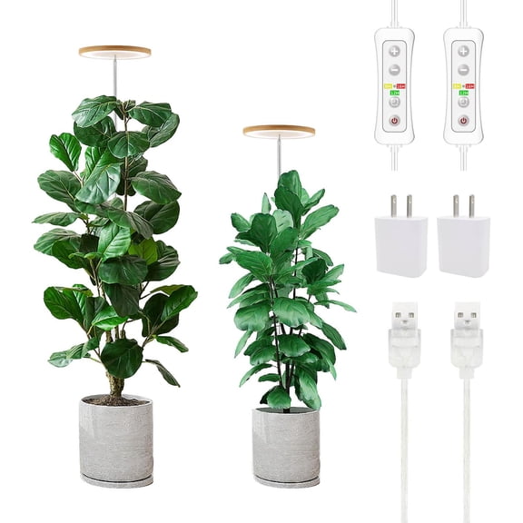 Plant Grow Light, LED Growing Light Full Spectrum for Indoor Plants,Height Adjustable, Automatic Timer, 5V Low Safe Voltage,Idea for Large Plant Light