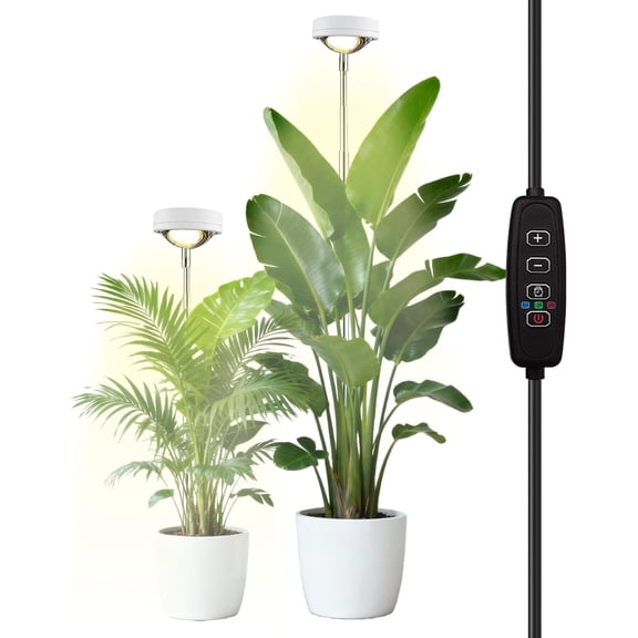 Plant Grow Light, LED Growing Light Full Spectrum for Indoor Plants,Height Adjustable, Automatic Timer, 5V Low Safe Voltage,Idea for Large Plant Light