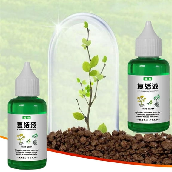 Plant Growth Enhancer under $5! CQCYD Plant Growth Enhancer Liquid, Rooting Hormone Fertilizer for Cuttings, Seedlings, Flowers, Succulentss, Indoor Outdoor Garden Plant Care, Revitalizing