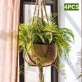 thumbnail image 1 of Plant Hanger 41" inch Hemp Jute Rope Plant Macrame Hanger Pot Holder Hanging Basket, 1 of 7