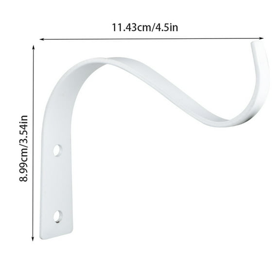 Plant Hanger Bracket, Wind Chime Hanger, Fence Hooks, 1/2/4 Pcs Plant Hooks for Wall, Plant Hanger Hook, Lantern Hanger, Metal Plant Bracket Hook for Hanging Flower Baskets