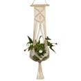 thumbnail image 1 of Plant Hangers Indoor Hanging Planter Basket Decorative Flower Pot Holder Cotton Rope with Beads No Tassels Hanging Pot Holder Plant Planter Basket for Indoor Outdoor Home Decor, 1 of 7