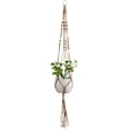 thumbnail image 1 of Plant Hanger Living Room Jute Rope Wall Decoration 4 Leg Ropes Handmade Macrame, 1 of 8