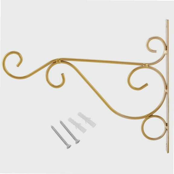 Plant Hanging Bracket, Iron Wall Mount Plant Hanger Decoration, Sturdy Hanging Basket Brackets for Outdoor Lantern Lawn Light Flower Pots