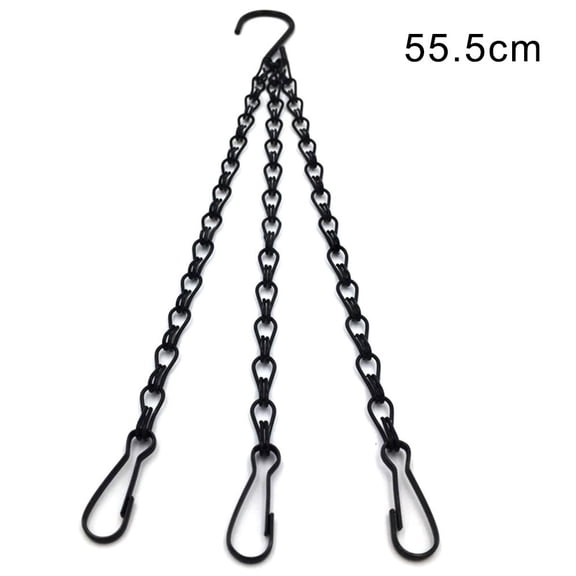 Plant Hanging Chains Flower Pot Basket Replacement Chain Hangers 3 Point Metal Hook for Indoor Outdoor Garden Decor Multiple Lengths Available S-Shaped Hook