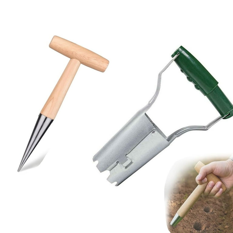 Plant Hole Digger for Planting 2025 New Pointed Soil Hole Digging for  Sowing Seeds,Multipurpose Sowing And Transplanting Tool, Handheld Garden  Seed Planter Tool for Flowers Vegetables Seed Dispenser