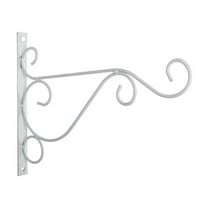 Plant Hooks for Hanging Baskets,Hooks for Hanging Plants,Plant Hangers Outdoor,Indoor and Outdoor Wall Type Plant Pot Hanging Bracket Hanger Metal Hook(White 10*8in)from ANMUYUM
