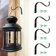 thumbnail image 1 of Plant Hooks for Wall, Plant Hanger Hook, Black Ornament Hooks, Heavy Duty Plant Hangers Outdoor, 4Pcs Decorative Wall Plant Hanger, Rustic Metal Planter Hook 4.5x3.54 In, 1 of 8