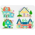 thumbnail image 1 of Plant House Drawing Stencil 11.7x8.3inch Reusable House with Tree Painting Template Cute House Home Decoration Stencil DIY Art Stencil, 1 of 8