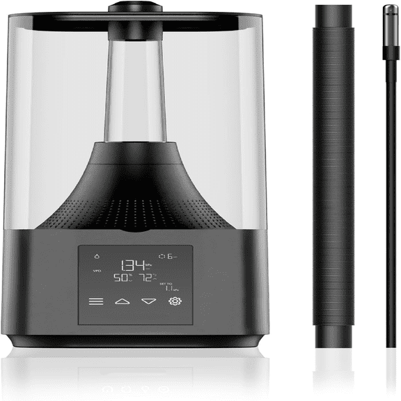 Plant Humidifier 4.5L with VPD Humidity Controls, 10-Level Precision Vaporizer, Extendable Targeting Hose and No-Leak Seal for Grow Tents