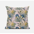 thumbnail image 1 of Plant Illusion Throw Pillow in Blue Gray 18x18, 1 of 4