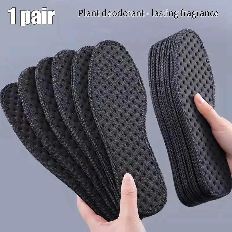 Leaf Pattern Insole Plant Insoles For Shoes Bamboo Charcoal Antibacterial Deodorant Running ...