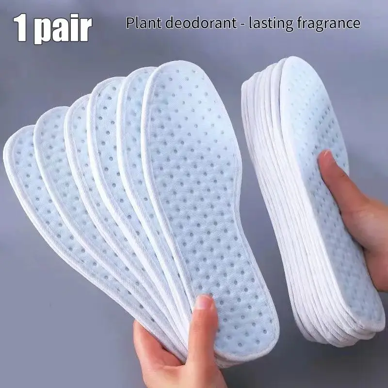 Leaf Pattern Insole Plant Insoles for Shoes Bamboo Charcoal Antibacterial Deodorant Running ...