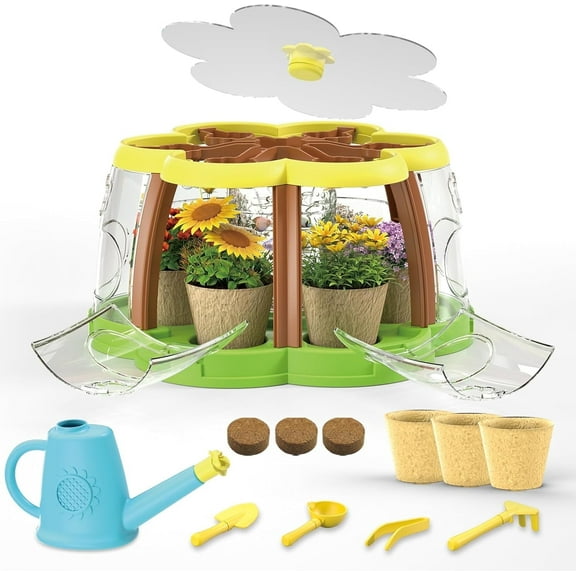 Plant Kit for Kids, Plant Growing Kits with Fish-Farming & Cultivate, Gardening Campus Education Toy for Kids