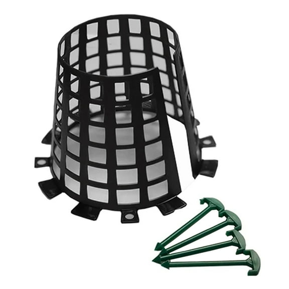 Plant Knight Tree & Plant Animal Prevention Protector Guard, 3 Pack (Black)