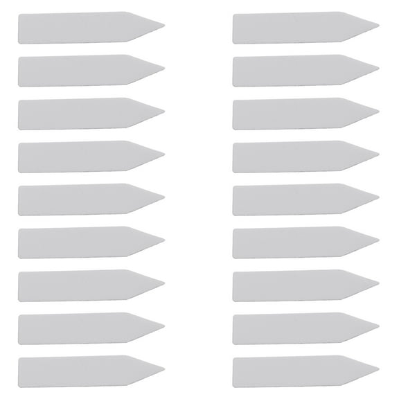 Plant Labels 100 Pack White Waterproof Plastic Garden Markers for Gardening 5x1cm Reusable Matte Finish Easy Writing