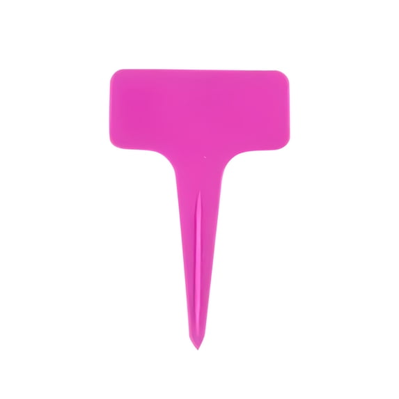 Plant Labels Tags 100Pcs T-Type Plant Markers Plastic Plant Label Tags Garden Tags Plant Labels for Outdoor Garden Waterproof Plant Label Identification Stakes,Purple Pink