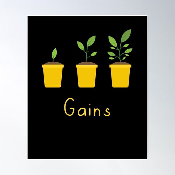 Plant Lady Gains Poster Wall Art, Modern Wall Decor For Living Room Bedroom, 24x36 UNFRAMED