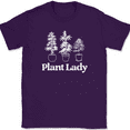 thumbnail image 1 of Plant Lady Weed T-Shirt Funny Marijuana Pot Smoking Joint Legal Gift Tee - Purple, S, 1 of 1
