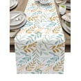 thumbnail image 1 of Plant Leaves Table Runner Home Party Decorative Tablecloth Cotton Linen Table Runners for Wedding, 1 of 5