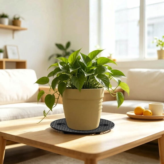 Level Pot Elevator 12 Inch Round Elevator Stand Heavy Duty Pot Riser Elevated Planter Holder Flower Pot Saucers for Better Air Circulation Indoor Outdoor Garden Patio