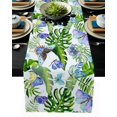 thumbnail image 1 of Plant Light Green Leaves Modern Table Runners Home Decor Tea Table Tablecloth Wedding Party Table Runner, 1 of 6