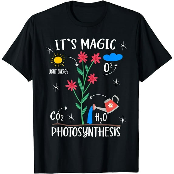 Plant Lover Flowers Magic Photosynthesis Pun Funny Gardener T-Shirt